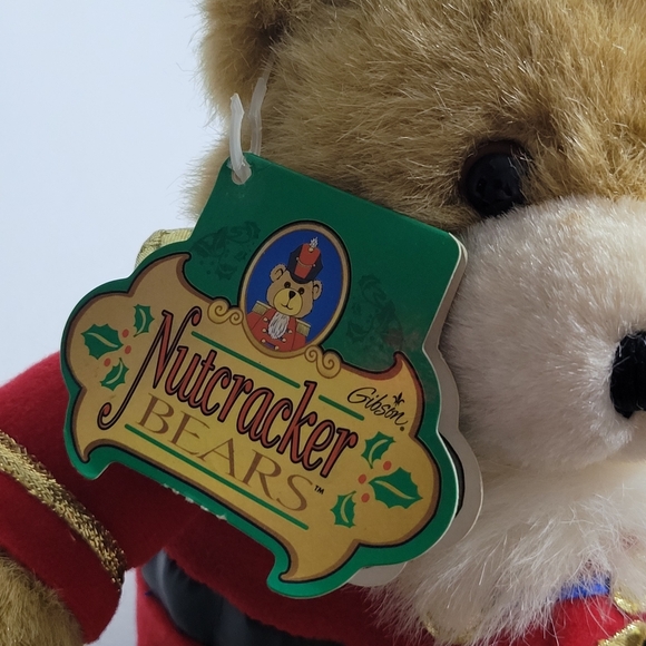 Nutcracker Bear plush by Gibson Greetings vintage NWT Christmas - Picture 5 of 10
